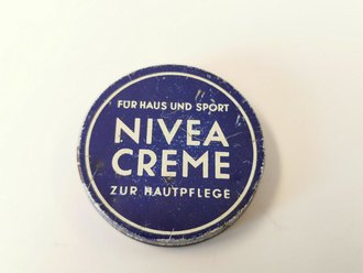Leere Dose Nivea Creme, Preis in Reichsmark, Durchmesser 50mm