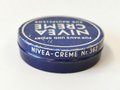 Leere Dose Nivea Creme, Preis in Reichsmark, Durchmesser 50mm