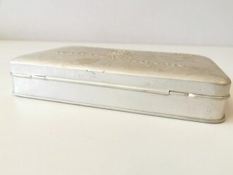 Leere Metalldose "Mund- und Hautpflege Chlorodont Fabrik Dresden" 3,5 x 19,5 x 11,5cm