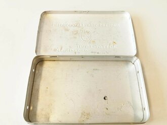 Leere Metalldose "Mund- und Hautpflege Chlorodont Fabrik Dresden" 3,5 x 19,5 x 11,5cm