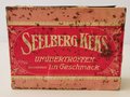 Leere Blechdose " Seelberg Keks" mit zusätzlicher Banderole " Spezial Feldpostpackung" 18 x 13,5 x 6,5cm