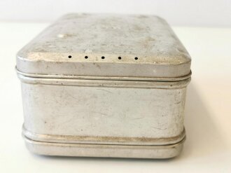 Bico Kassette, der persönliche Soldaten-Wirtschaftskasten, passt ins Kochgeschirr alter Art ( hohe Form ) Ein Scharnier defekt