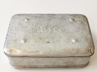 Bico Kassette, der persönliche Soldaten-Wirtschaftskasten, passt ins Kochgeschirr alter Art ( hohe Form ) Ein Scharnier defekt