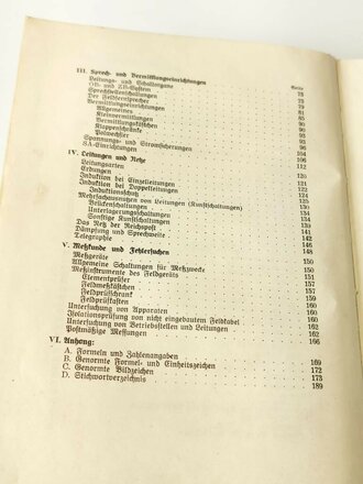 H.Dv. 164 "Unterrichtsbuch für die Fernsprechtechnik im Heere" 192 Seiten