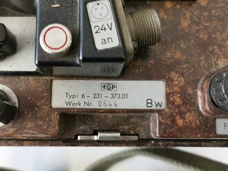Bundeswehr Trägerfrequenzgerät TF-Gerät 1 mit Trageriemen, Funktion nicht geprüft