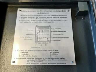 Kleine Festungsvermittlung OB37 zu 10 Leitungen. Komplett überarbeitetes Stück, grösstenteil wohl original lackiert,  nach Angaben des Vorbesitzers mit voller Funktion