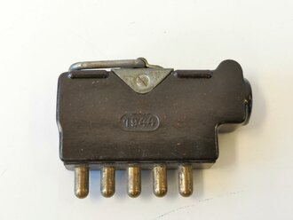 Anschlußstecker für Handapparat zum Feldfernsprecher 33 der Wehrmacht datiert 1944