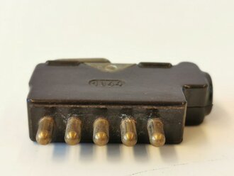 Anschlußstecker für Handapparat zum Feldfernsprecher 33 der Wehrmacht datiert 1944