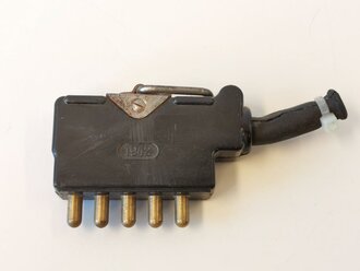 Anschlußstecker für Handapparat zum Feldfernsprecher 33 der Wehrmacht datiert 1942