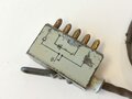 Anschlußstecker mit Kabel für Handapparat zum Feldfernsprecher 33 der Wehrmacht datiert 1942