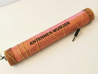 "Antennen Wunder" Universalantenne, sicher auch für Volksempfänger zu verwenden, Länge des Pappkorpus 35cm