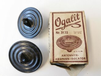 Ogalit Antennen Abspann Isolator, 2 Stück in der originalen Umverpackung