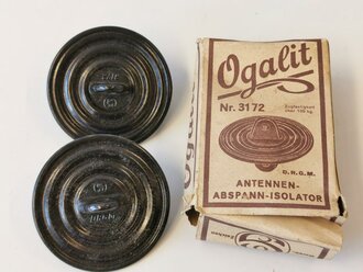 Ogalit Antennen Abspann Isolator, 2 Stück in der originalen Umverpackung