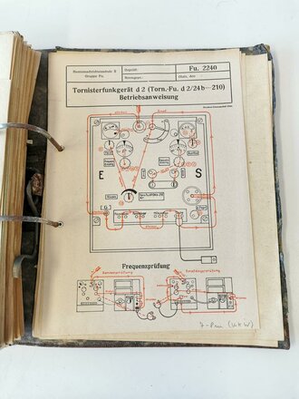 Ordner Schulungsunterlagen Nachrichten- und Funkgerätelehre der Heeresnachrichtenschule II
