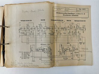 Ordner Schulungsunterlagen Nachrichten- und Funkgerätelehre der Heeresnachrichtenschule II