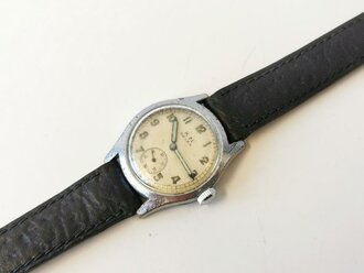 Kriegsmarine Armbanduhr Selza, läuft einwandfrei. Altes Armband, neuzeitlich ergänzt