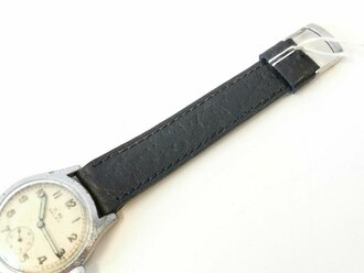 Kriegsmarine Armbanduhr Selza, läuft einwandfrei. Altes Armband, neuzeitlich ergänzt