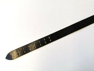 RZM markiertes, schwarzes Koppel, Gesamtlänge 119cm