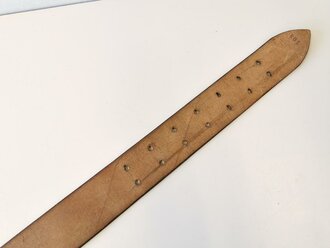 RZM markiertes, schwarzes Koppel, Gesamtlänge 119cm