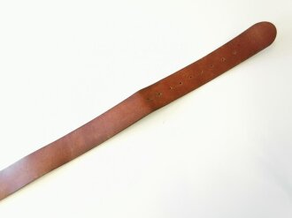 Paradefeldbinde Schweiz, Eindornkoppel braunes Leder, Gesamtlänge 101cm