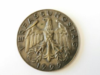 Ehrenpreis des Reichspräsidenten 1929 in Silber, Durchmesser 70mm, Randprägung " M.Noack Berlin Friedenau" Nicht magnetisch