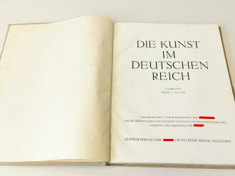 "Die Kunst im Deutschen Reich" 12 Ausgaben 1941 zu 2 Bänden gebunden