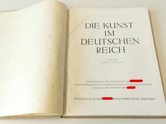 "Die Kunst im Deutschen Reich" 12 Ausgaben 1941 zu 2 Bänden gebunden