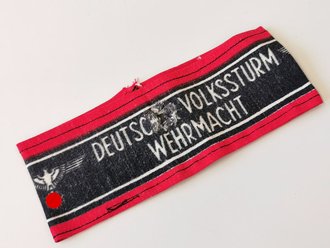 Armbinde "Deutscher Volkssturm" Ungetragenes Stück, leicht defekt