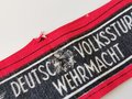 Armbinde "Deutscher Volkssturm" Ungetragenes Stück, leicht defekt