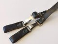 Querriemen für die Uniform, schwarzes Leder, Gesamtlänge mit Koppelschlaufen 99cm