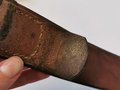 1.Weltkrieg Bayern, feldgraues Eisenkoppel an passendem Riemen, dieser ist ein Kammerstück von 1915 oder 16