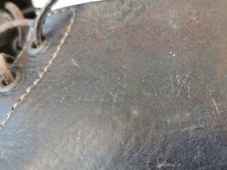 Paar Halbschuhe Wehrmacht, getragenes,...