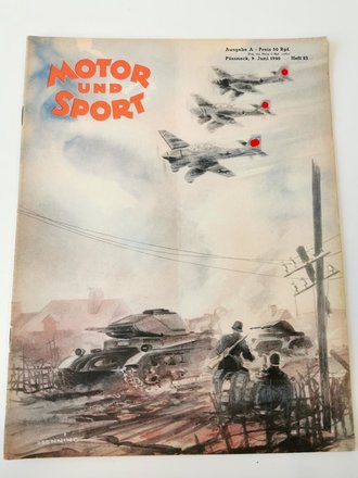 "Motor und Sport" vom 9.Juni 1940. Komplett, gut