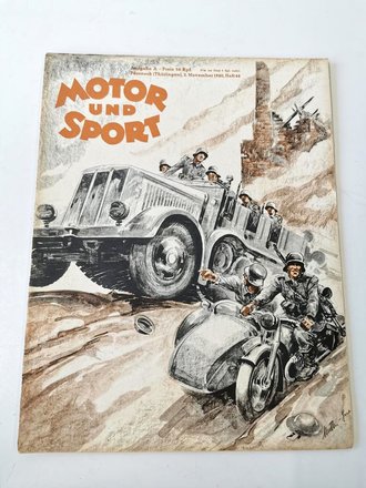 "Motor und Sport" vom 3.November 1940. Komplett, gut