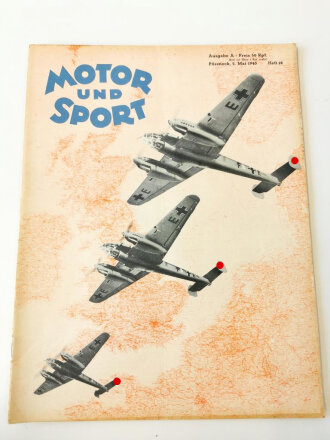 Motor und Sport vom 5.Mai 1940. Komplett, gut