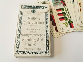 1.Weltkrieg "Deutsche Kriegs Spielkarte" der Altenburger Spielwarenfabrik, komplett