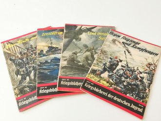 4 Hefte "Kriegsbücherei der deutschen Jugend" gebraucht