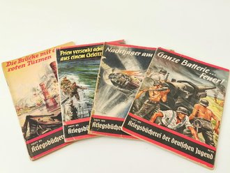 4 Hefte "Kriegsbücherei der deutschen Jugend" gebraucht