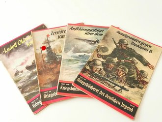 4 Hefte "Kriegsbücherei der deutschen Jugend" gebraucht