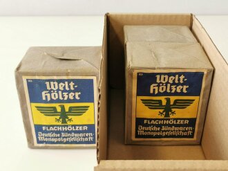 1 Päckchen "Welt-Hölzer" aus der originalen Umverpackung