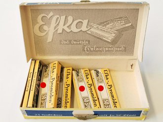 Efka Zigarettenpapier, ungeöffnete Packung, Steuerbanderole mit Hakenkreuz. 1 Stück aus der originalen Umverpackung
