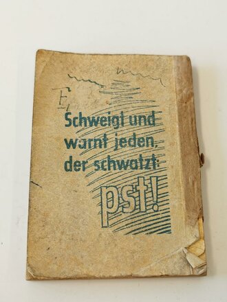 Wehrmacht Merkbuch 1945, gebraucht, komplett