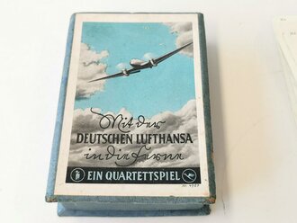 Quartettspiel "Mit der deutschen Lufthansa in die Ferne" Komplett