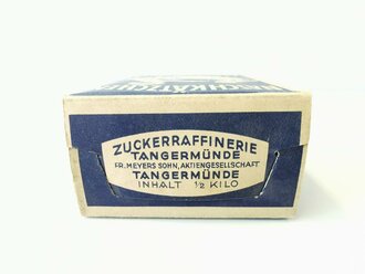 Leere Pappverpackung "Naschkätzchen Tangermünder Kunsthonig"