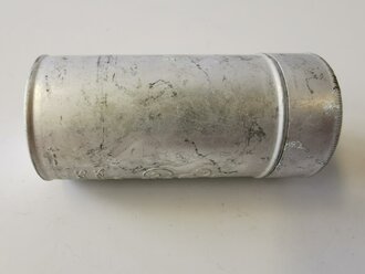 Rasierseifenbehälter Aluminium, ungebraucht aus altem Bestand, Höhe 8cm