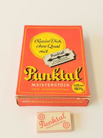 "Punktal Meisterstück" Rasierklingen aus Solingen. 1 Pack aus der originalen Umverpackung