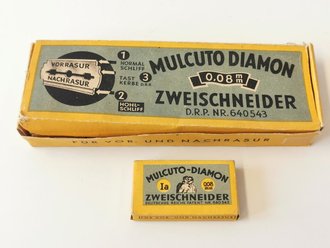 "Mulcuto Diamon Zweischneider" Rasierklingen . 1 Pack aus der originalen Umverpackung