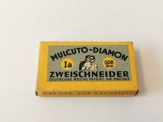 "Mulcuto Diamon Zweischneider" Rasierklingen . 1 Pack aus der originalen Umverpackung