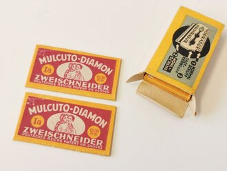 "Mulcuto Diamon Zweischneider" Rasierklingen . 1 Pack aus der originalen Umverpackung