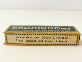 Pappverpackung "Chlorodont" Pfefferminz Zahncreme